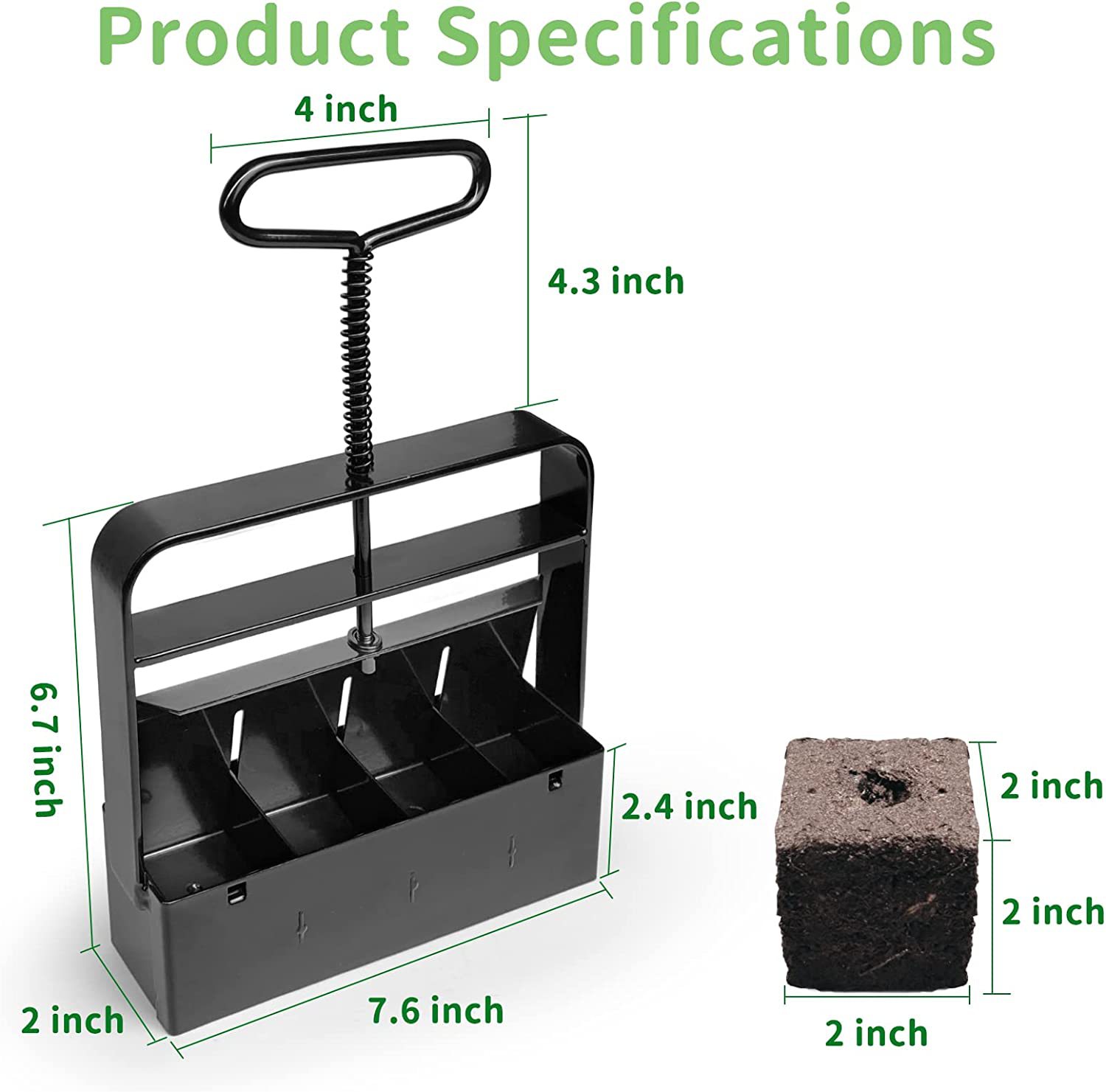 4-Cell Soil Blocker Tool