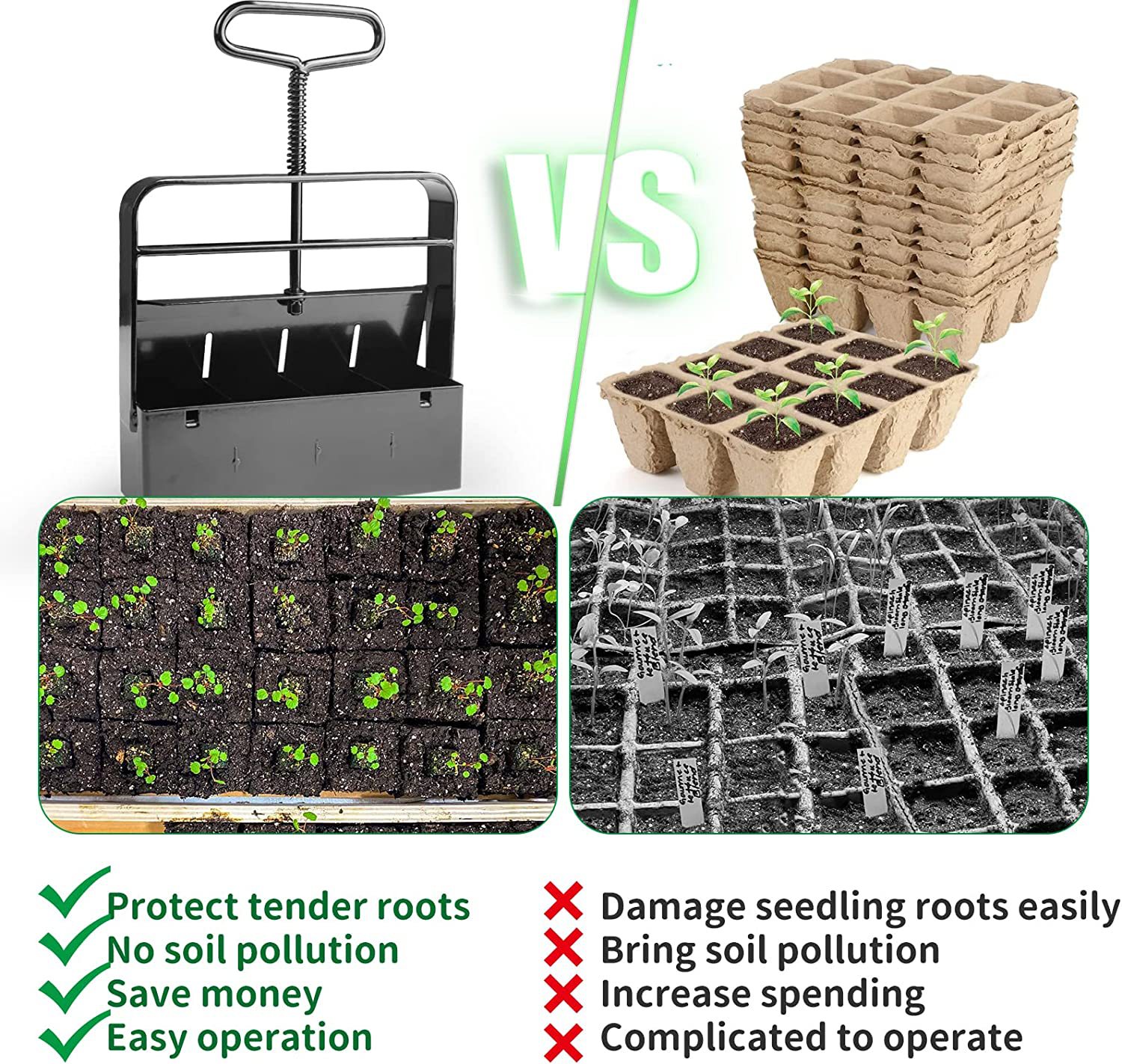 4 Cell Compost / Soil Cube Maker Tool - Image 5