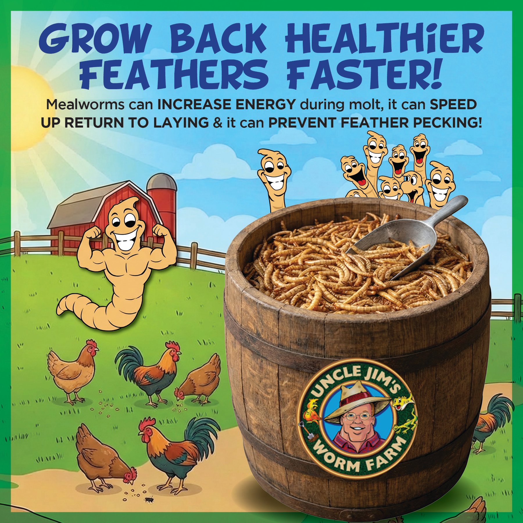 10 LB. Dried Meal Worms- Free Shipping! - Image 4