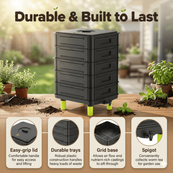 Worm Cafe Compost Bin for Worm Farming | Uncle Jim's Worm Farm