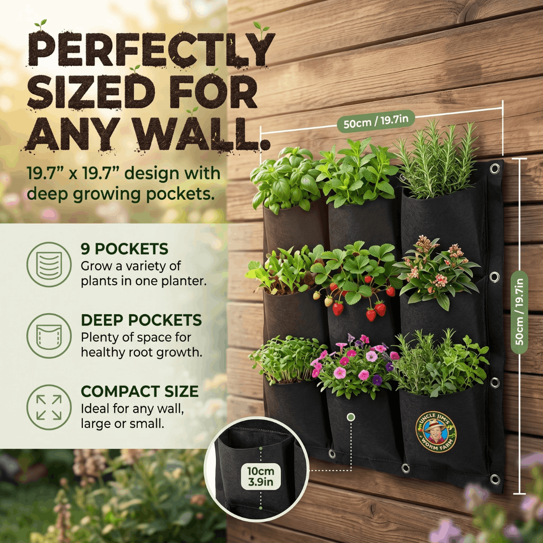 Uncle Jim’s 9-Pocket Vertical Garden Wall Planter (2) Pack. Free Shipping. - Image 4
